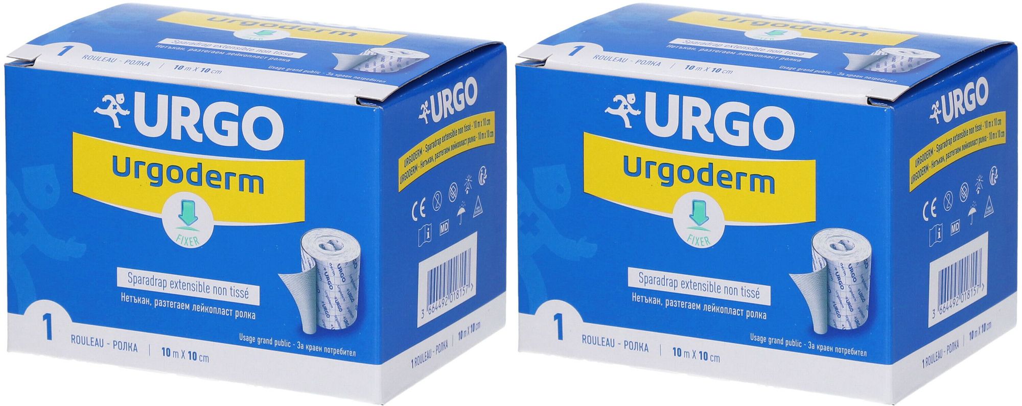 URGO Urgoderm Sparadrap non tissé extensible 10 m x 10 cm 2x1 pc(s) Pansement(S)