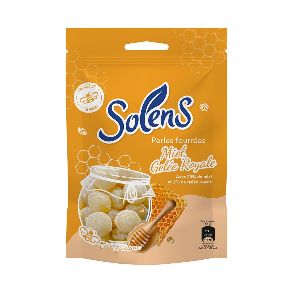 SOLENS Perles Fourées Miel Gelée Royale 100 g Bonbon(S)