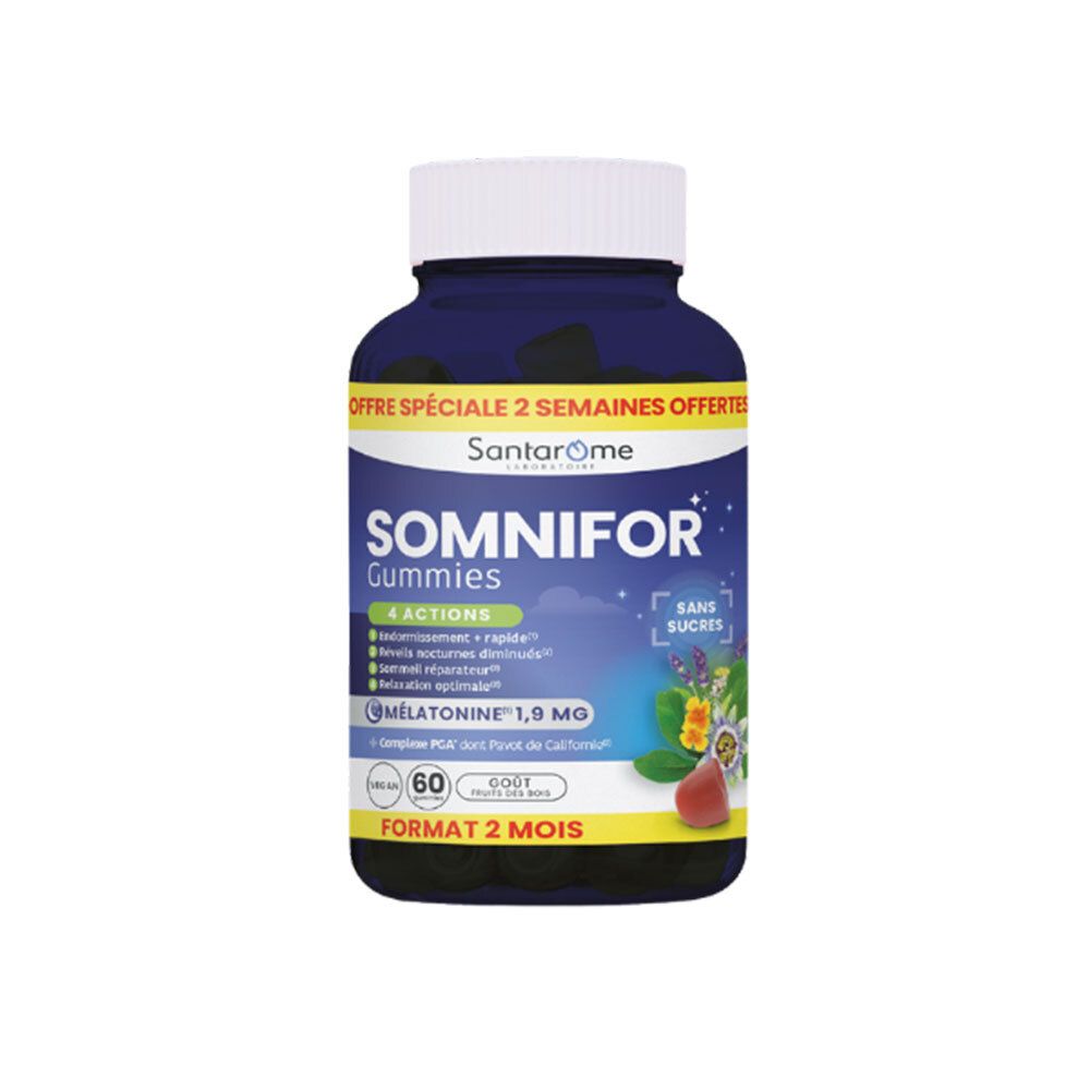 Santarome Somnifor Gummies Mélatonine Sommeil & Relaxation Bonbon(S) 60 Pc(S) Enfants