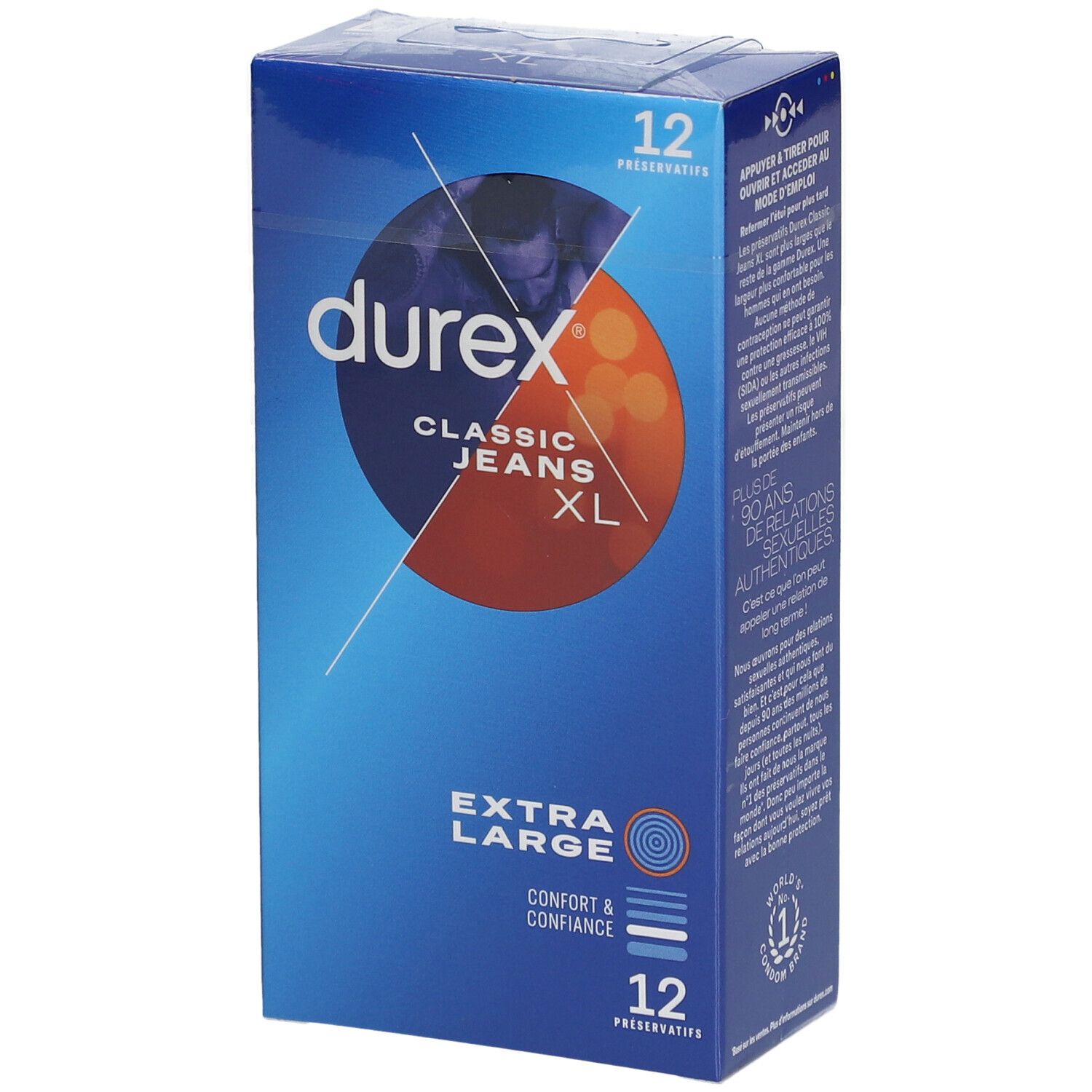 Durex Classic Jeans Xl 12 Préservatif(S) 1 Pc(S)