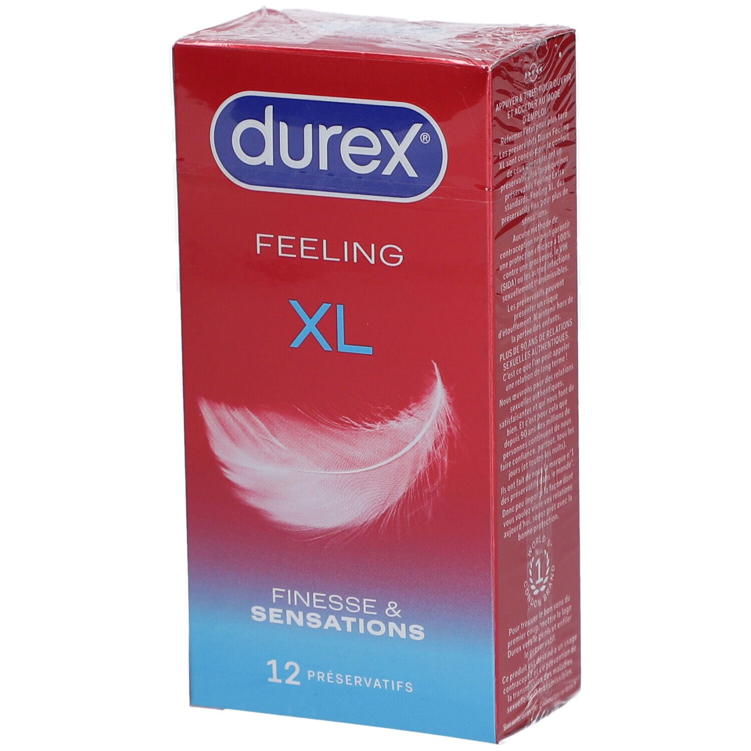 Durex Feeling Finesse & Sensations Préservatifs Unités Taille 12 - Image 2