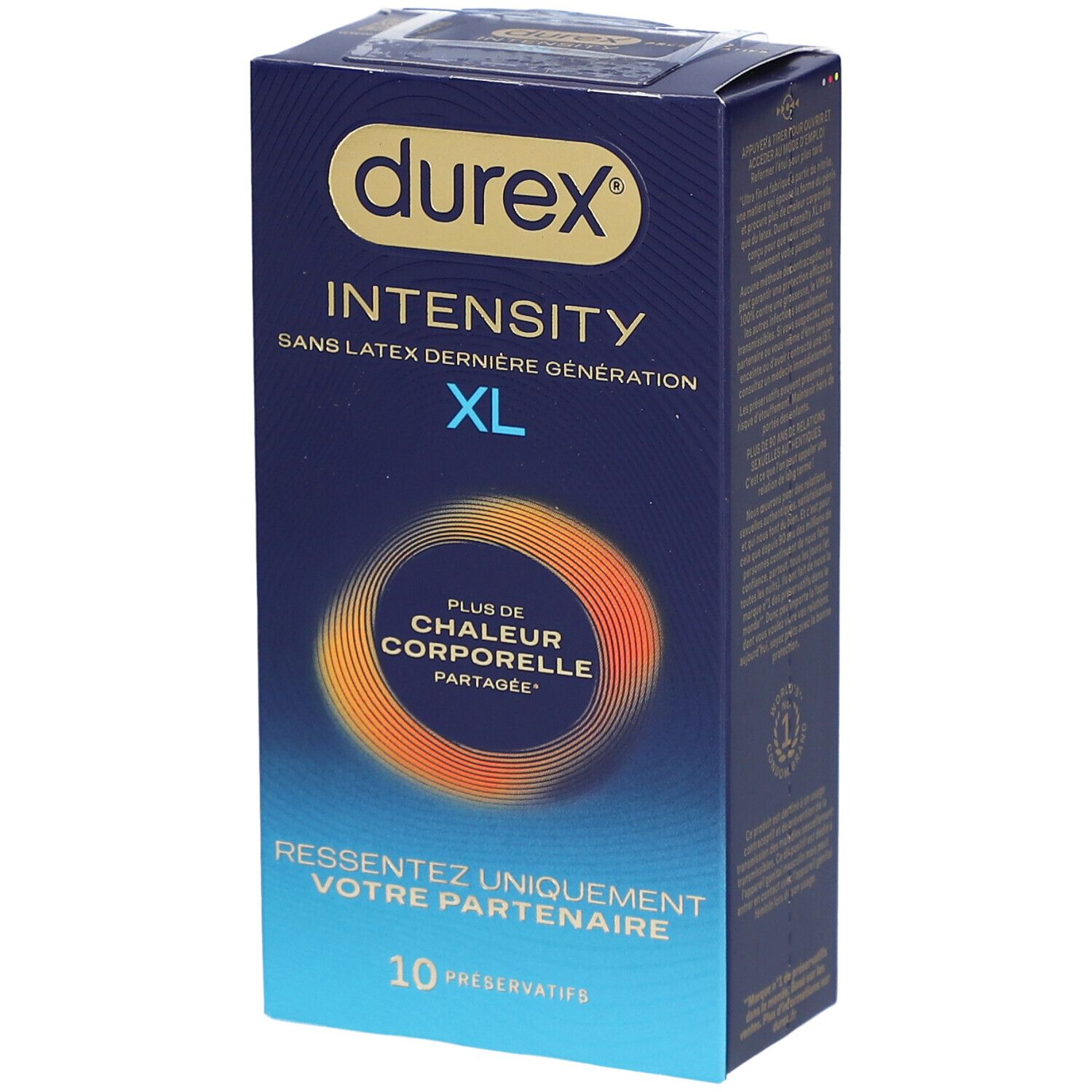 Durex Intensity Xl Préservatifs Sans Latex Chaleur Corporelle Partagée X10 - Image 3