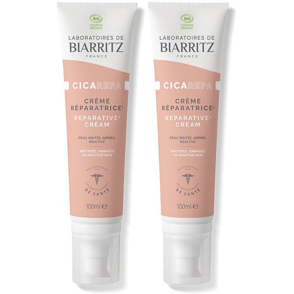 Laboratoires de Bizarritz CicaRepa Crème Réparatrice Pour La Peau 2x100 ml