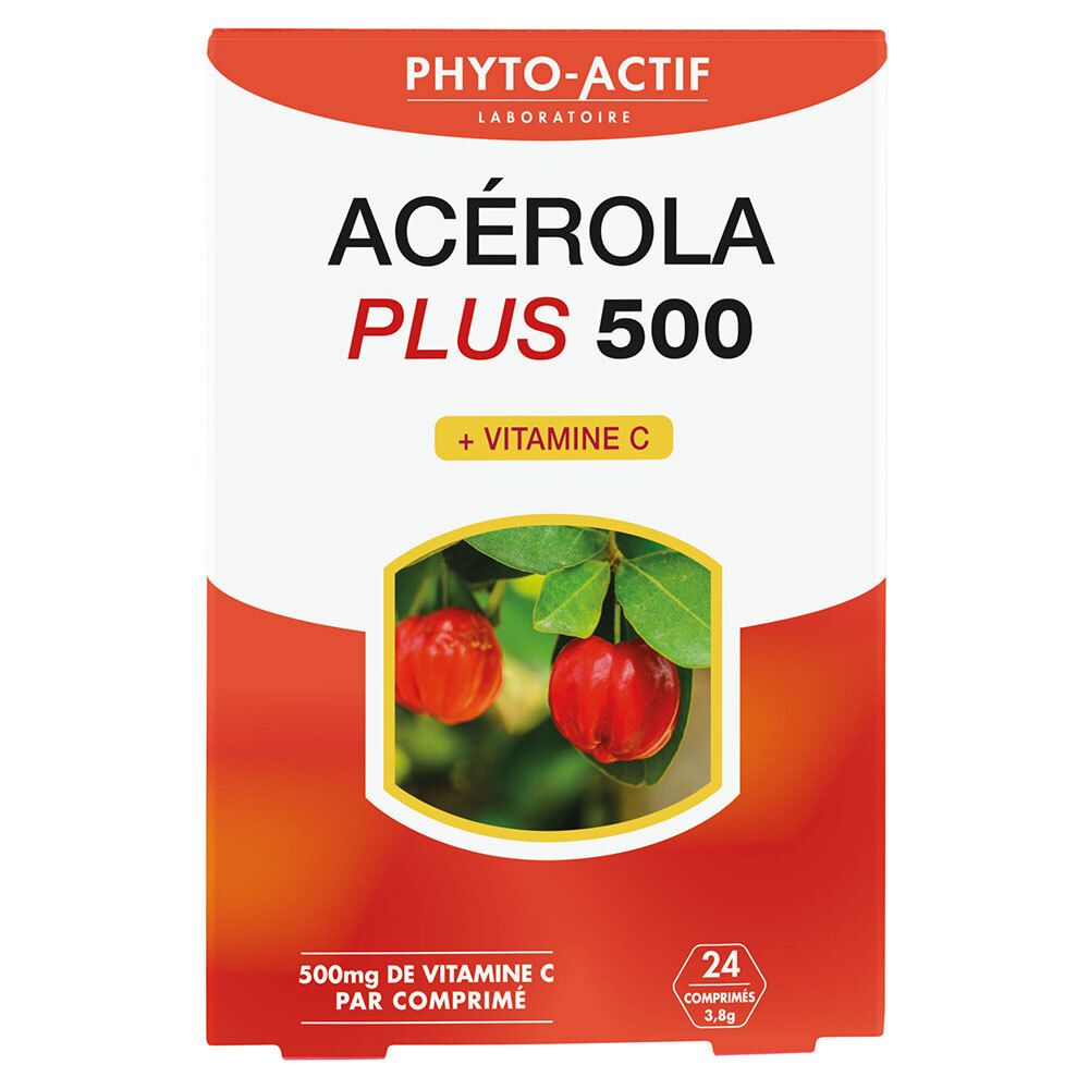 PHYTO-ACTIF Acerola Plus 500 24 pc(s) Comprimé(S) À Croquer