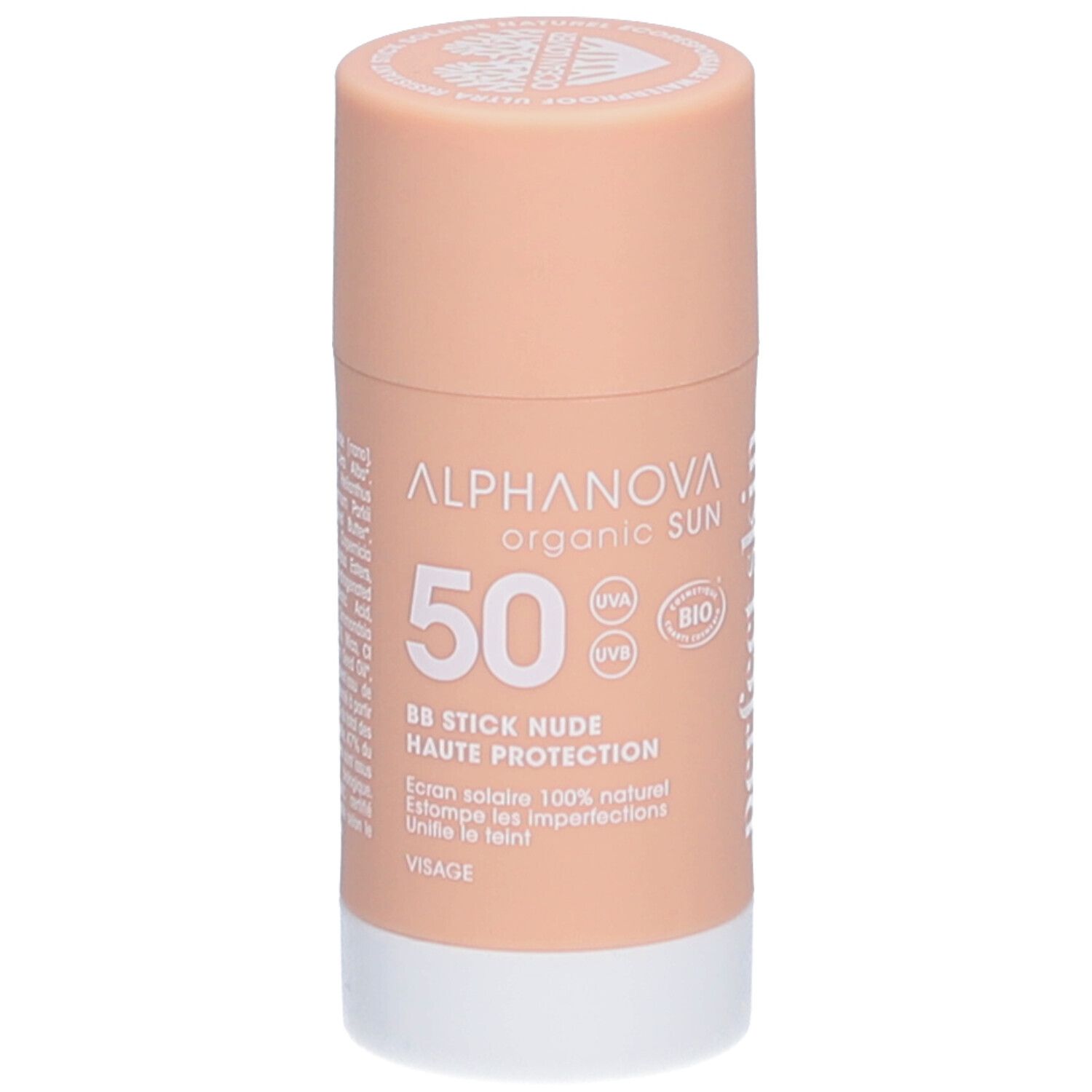 Alphanova Organic Sun Bb Stick Nude Haute Protection Maquillage 15 G