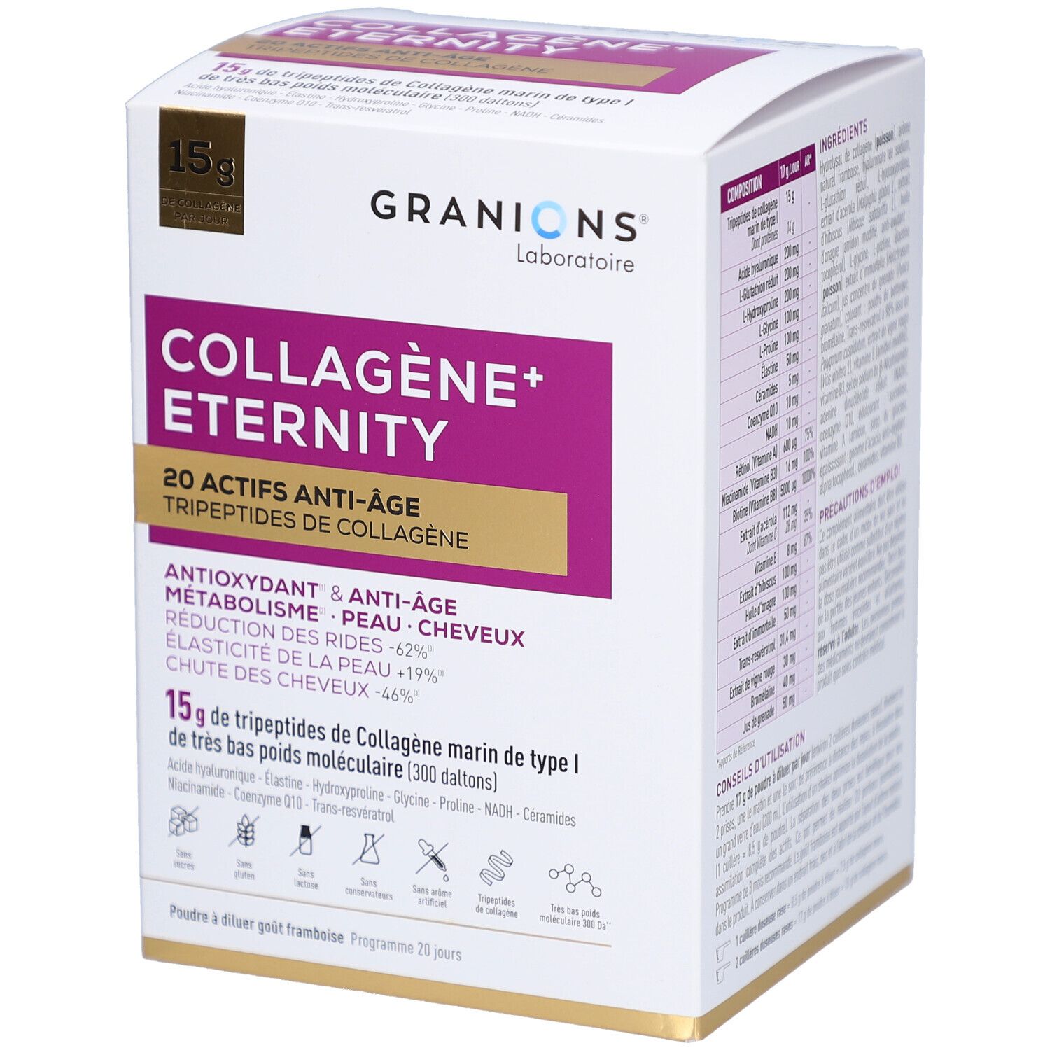 Granions Collagène+ Éternity Poudre Pour La Préparation D'une Solution 260 G Enfants