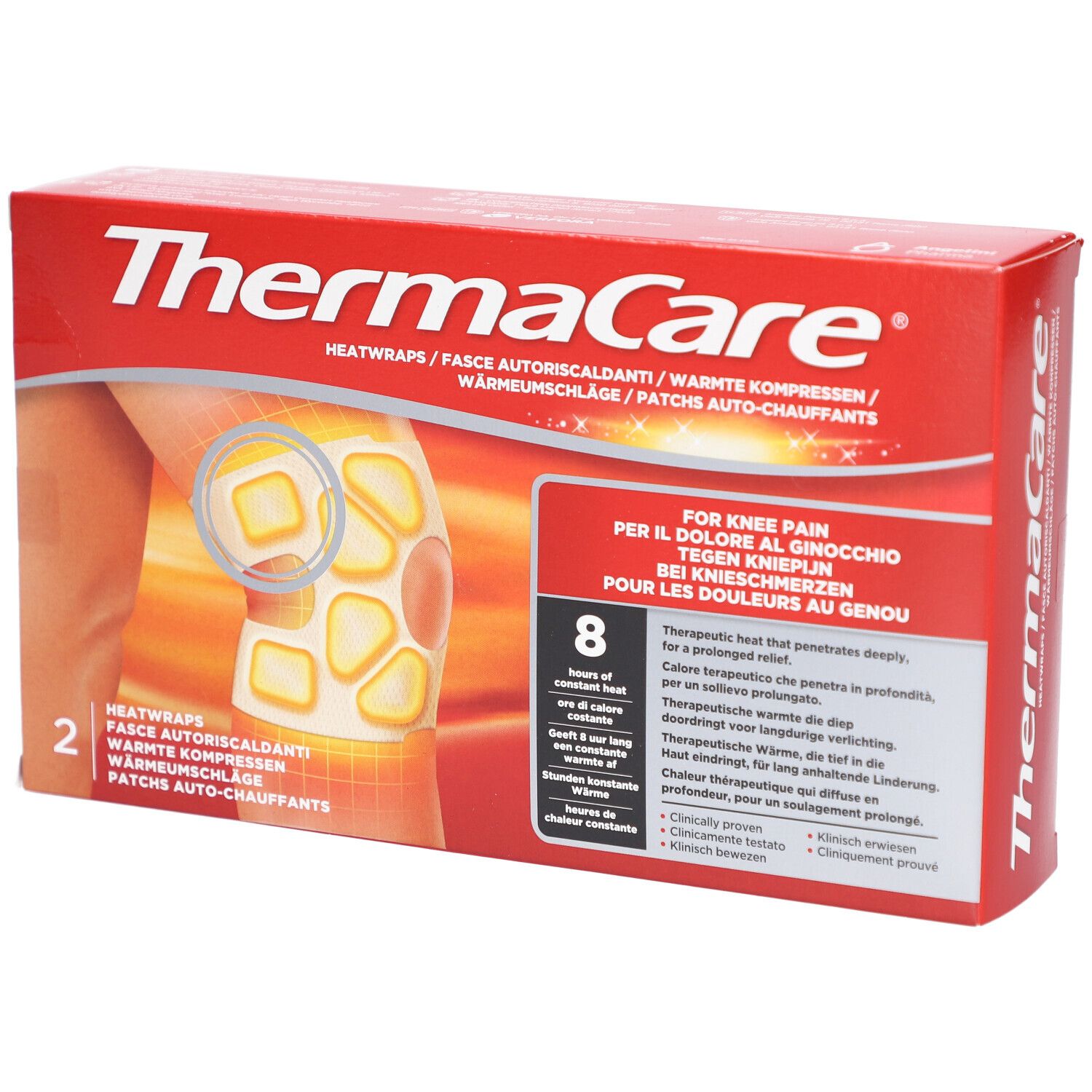 Thermacare Patchs Auto-Chauffants Genou - Boîte De 2 Pansement(S) 1 Pc(S)