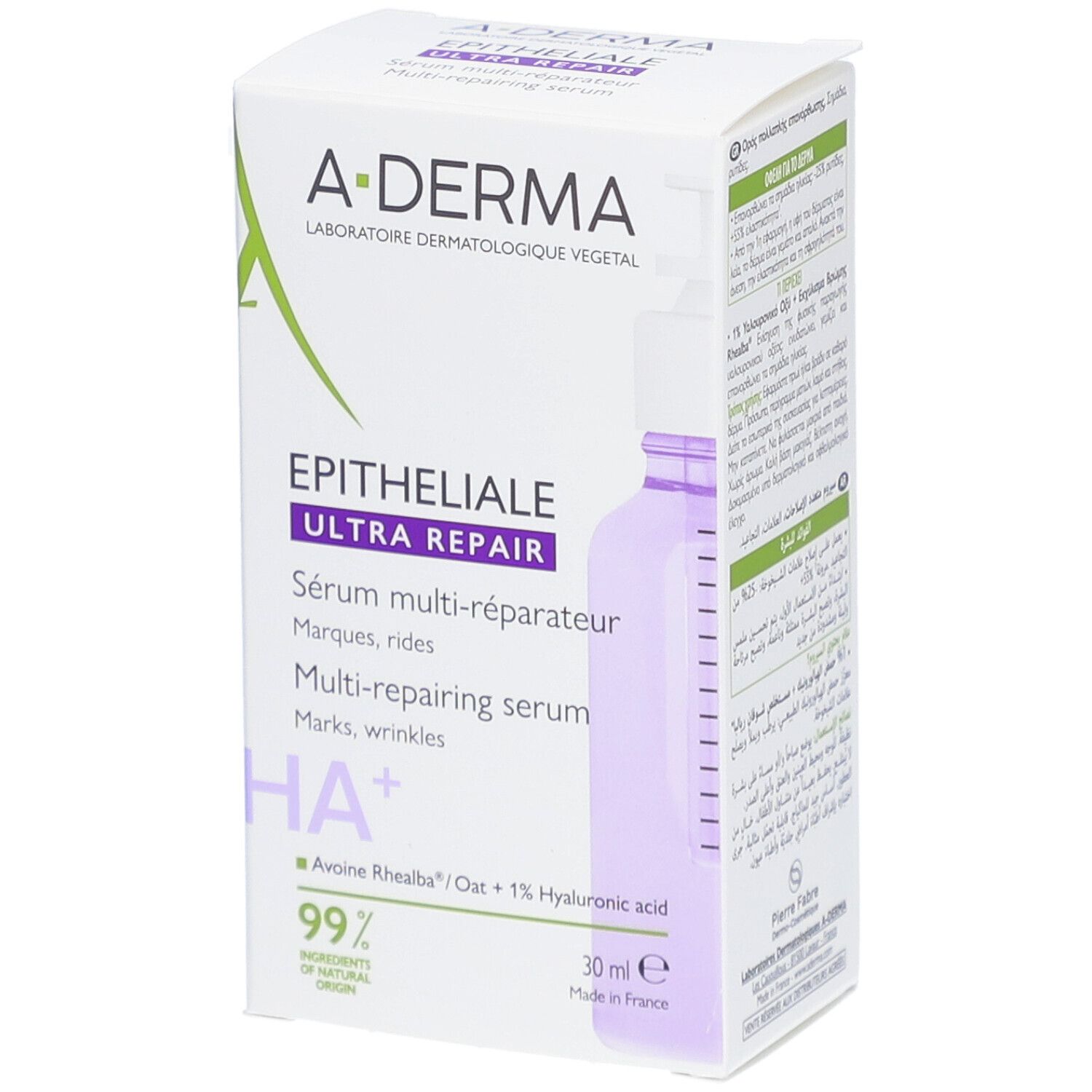 A-Derma Epitheliale Ultra Repair - Sérum Multi-Réparateur Fluide 30 Ml