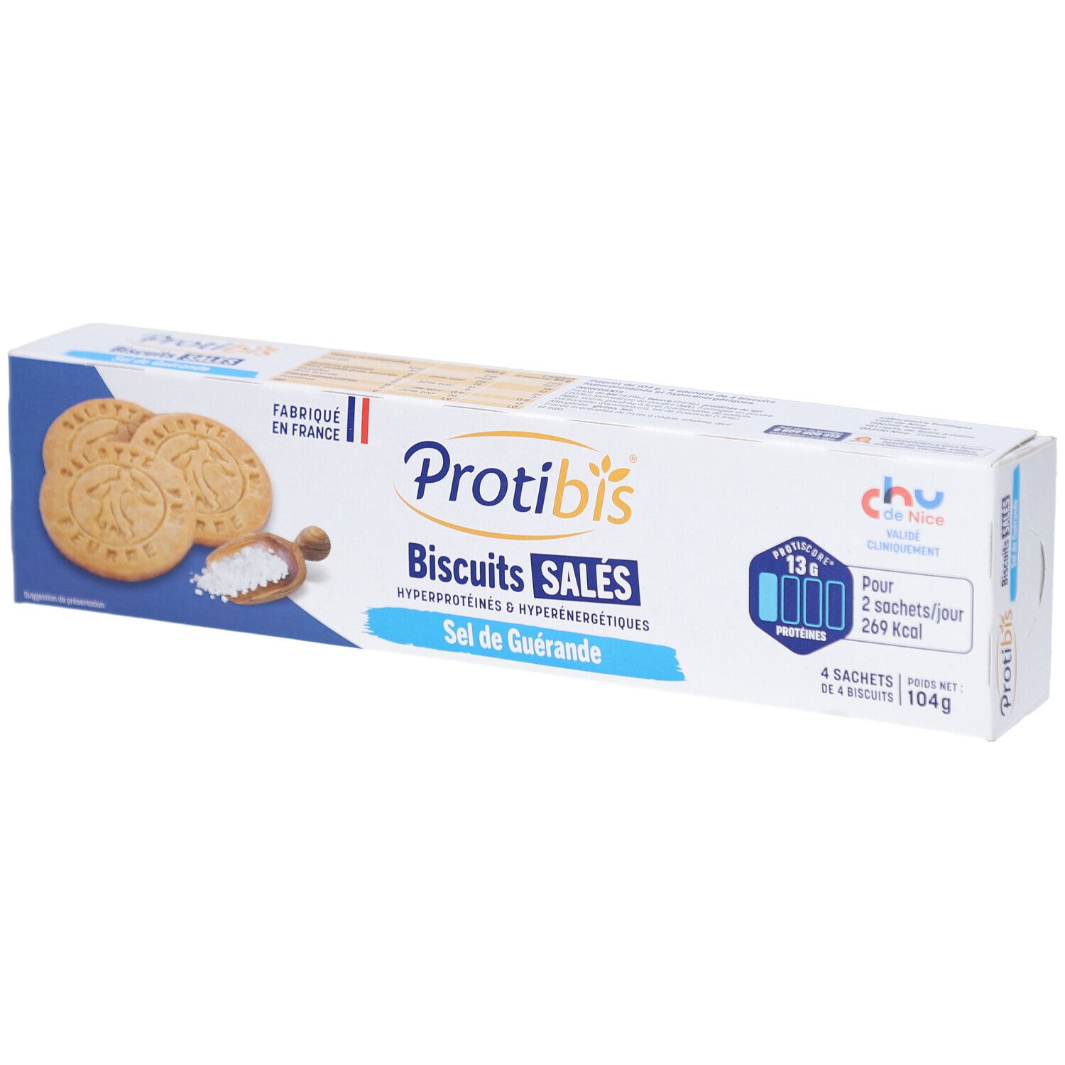 NESTLE Protibis Biscuits Salés Sel de Guérande 16x6,5 pc(s) Aliment