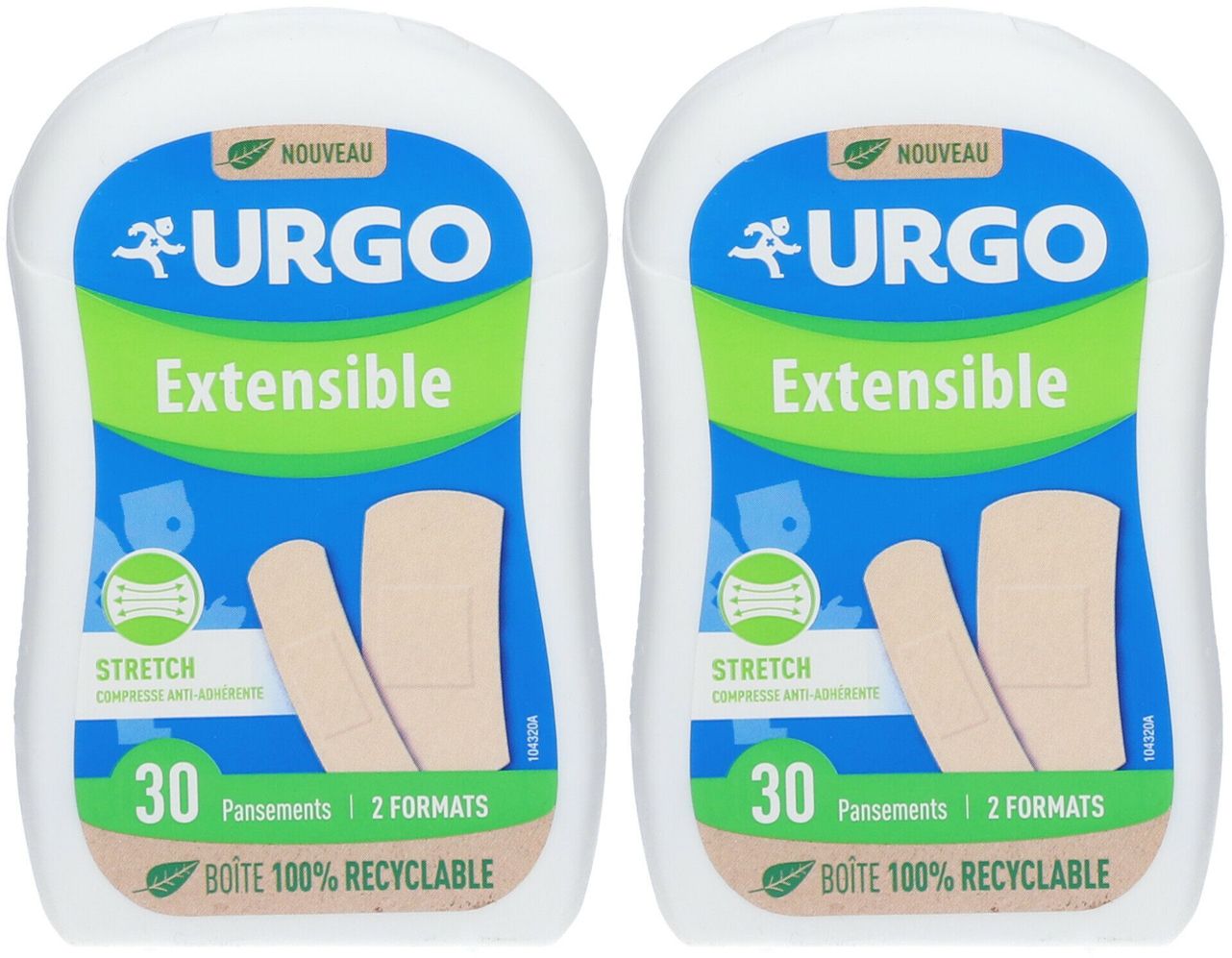 URGO Extensible Pansement Protecteur 2x30 pc(s) Pansement(S)