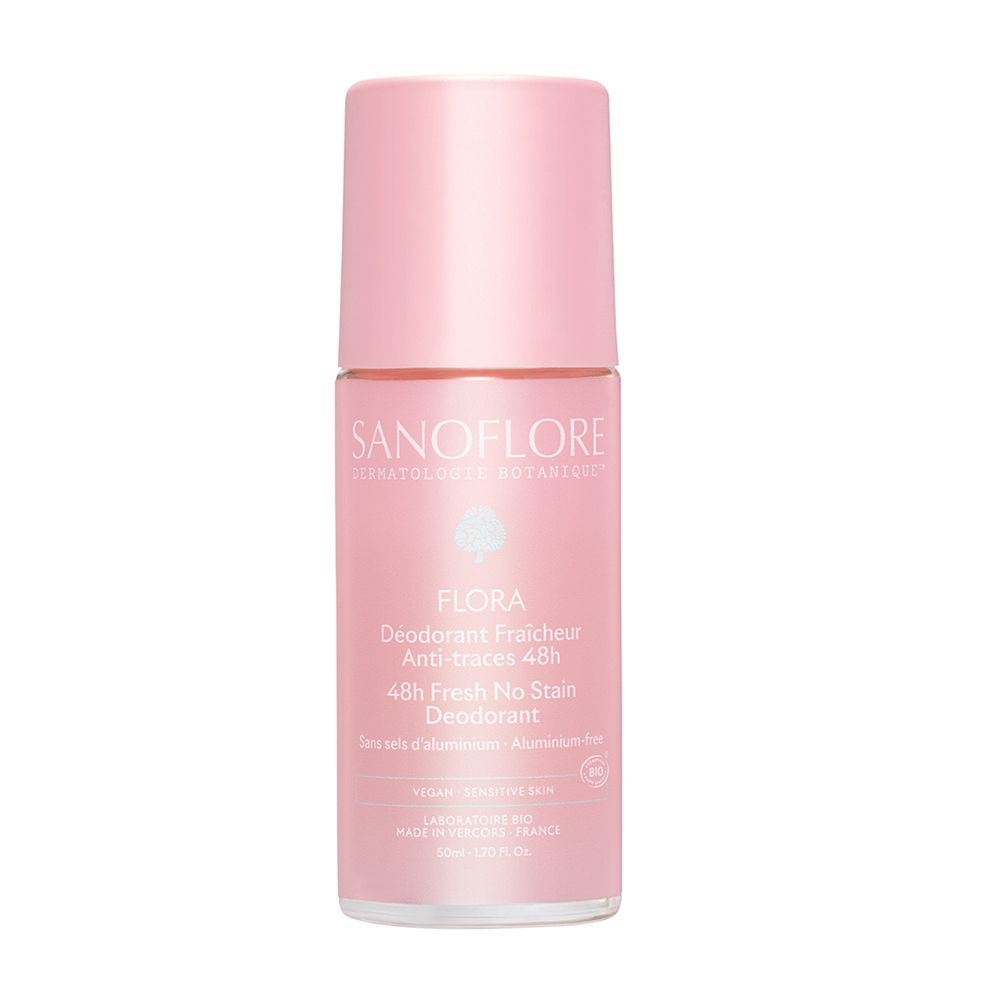 Sanoflore Déodorant Flora Roll-On 48H Rouleau 50 Ml