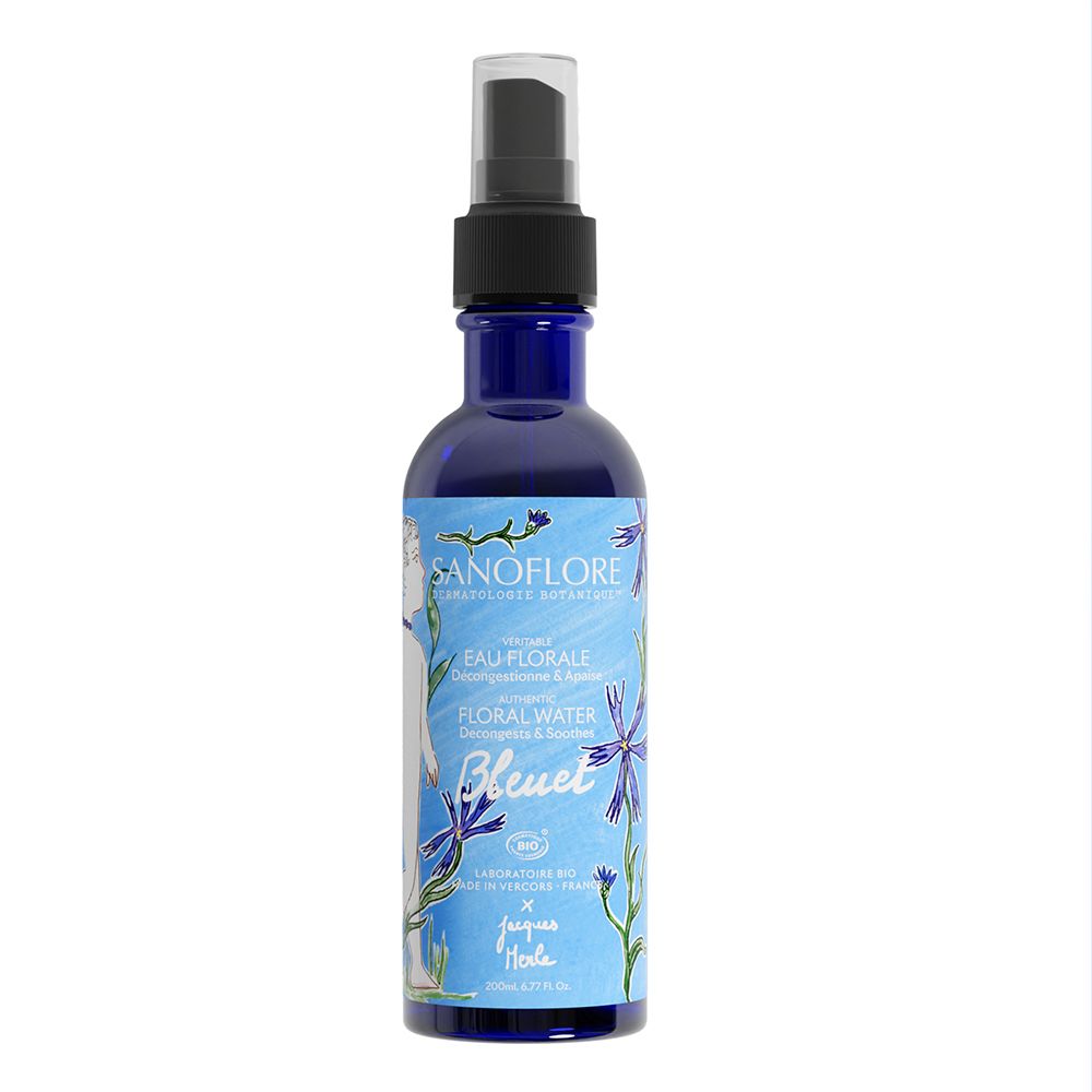SANOFLORE Véritable Eau Florale de Bleuet 200 ml Eau Pour Le Visage