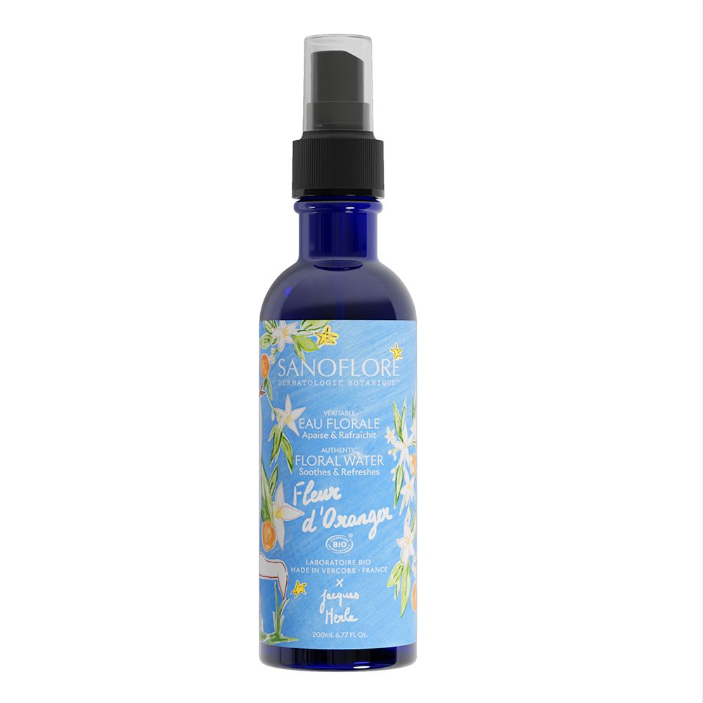 SANOFLORE Véritable Eau Florale de Fleur d'Oranger 200 ml Eau Pour Le Visage