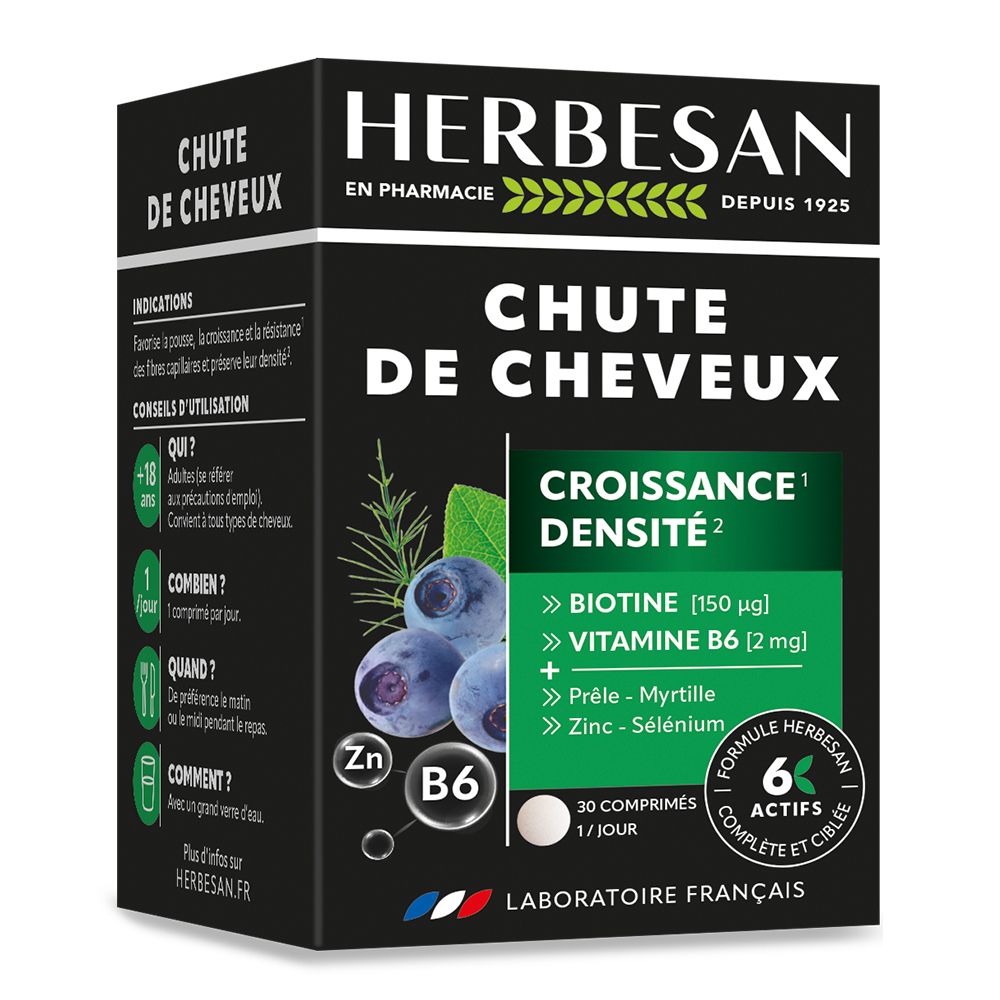 Herbesan Chute De Cheveux – Croissance Et Densité Capillaire Comprimé(S) 30 Pc(S)