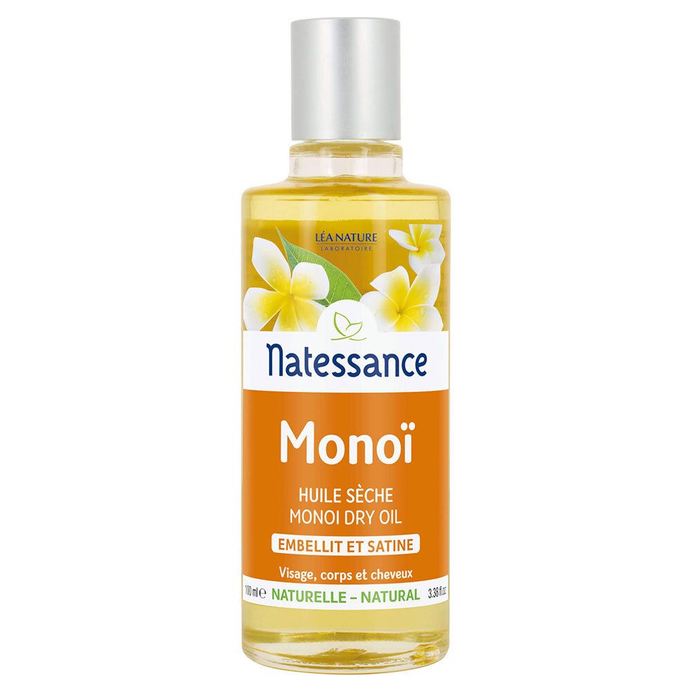 NATESSANCE Monoï Huile Sèche 100 ml Huile
