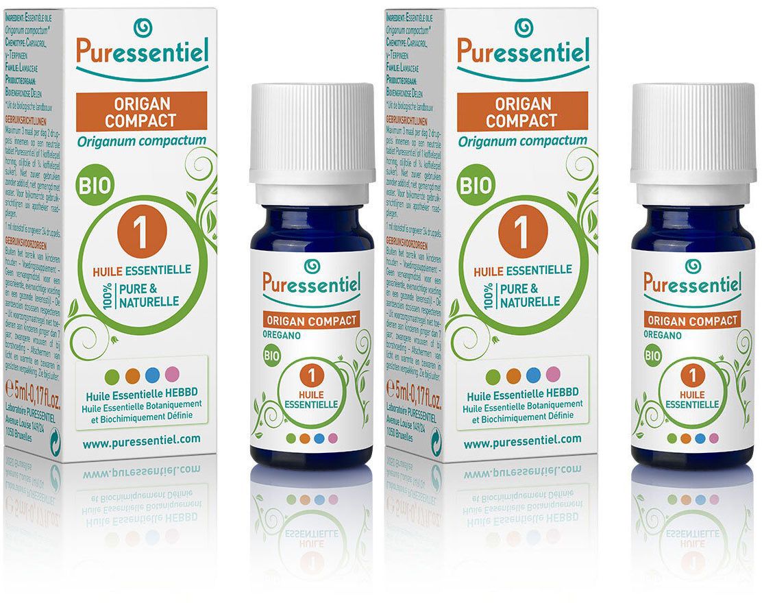 Puressentiel Huile Essentielle Origan Compact BIO 2x5 ml