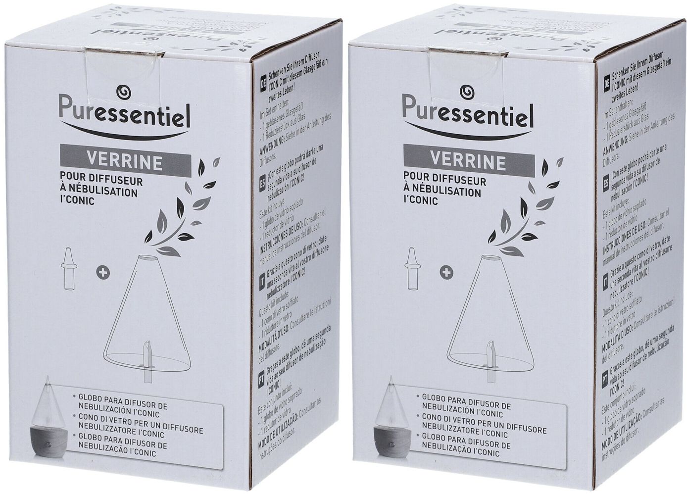 Puressentiel Verrine pour diffuseur à nébulisation I'CONIC 2x1 pc(s) Accessoire(S)