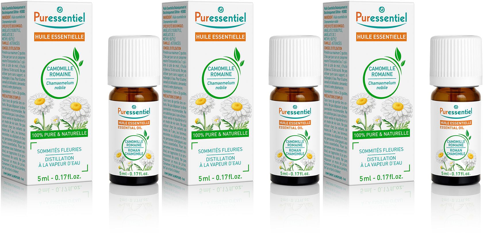 Puressentiel huiles essentielles Camomille Romaine 3x5 ml Huile