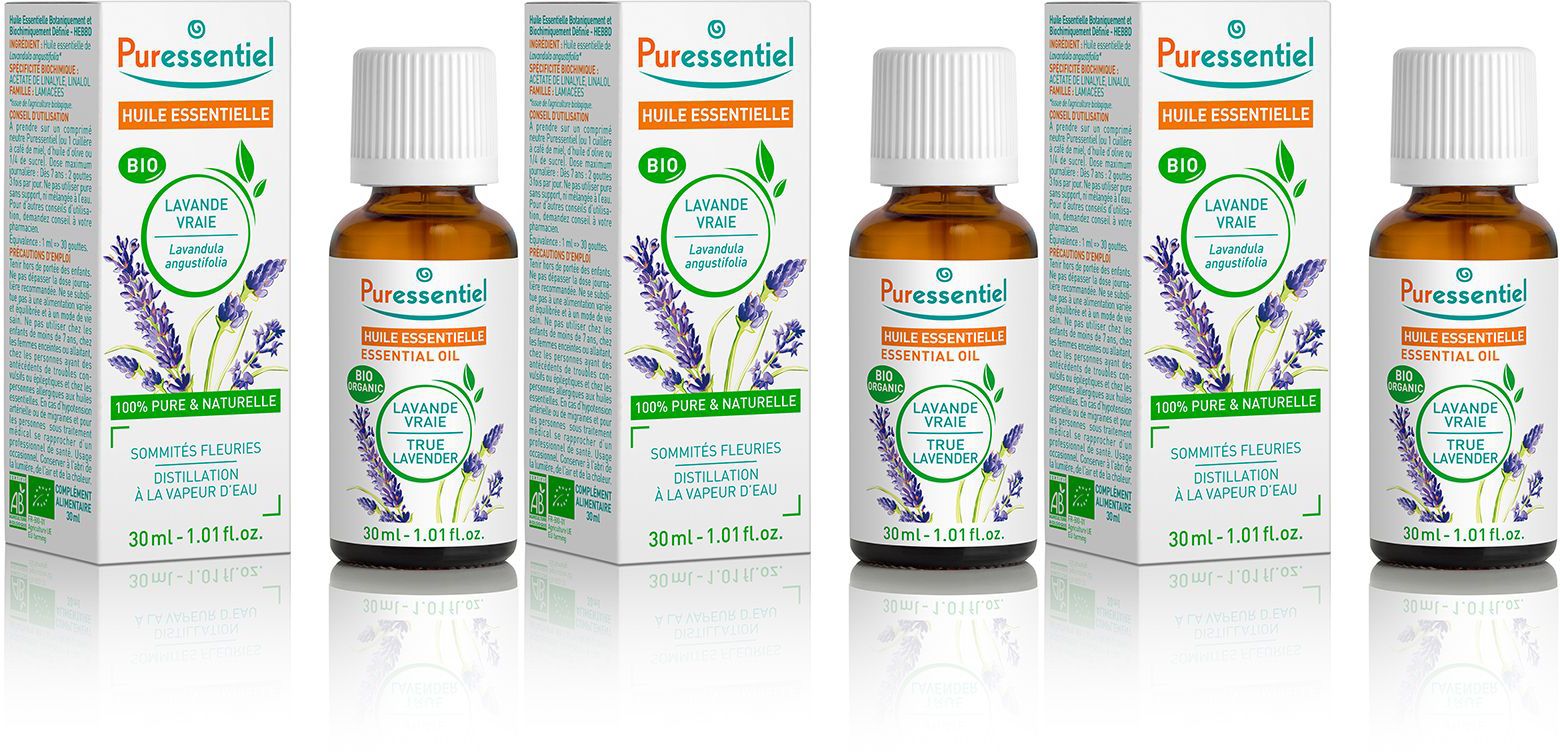Puressentiel Huile Essentielle Lavande Vraie BIO 3x30 ml Huile
