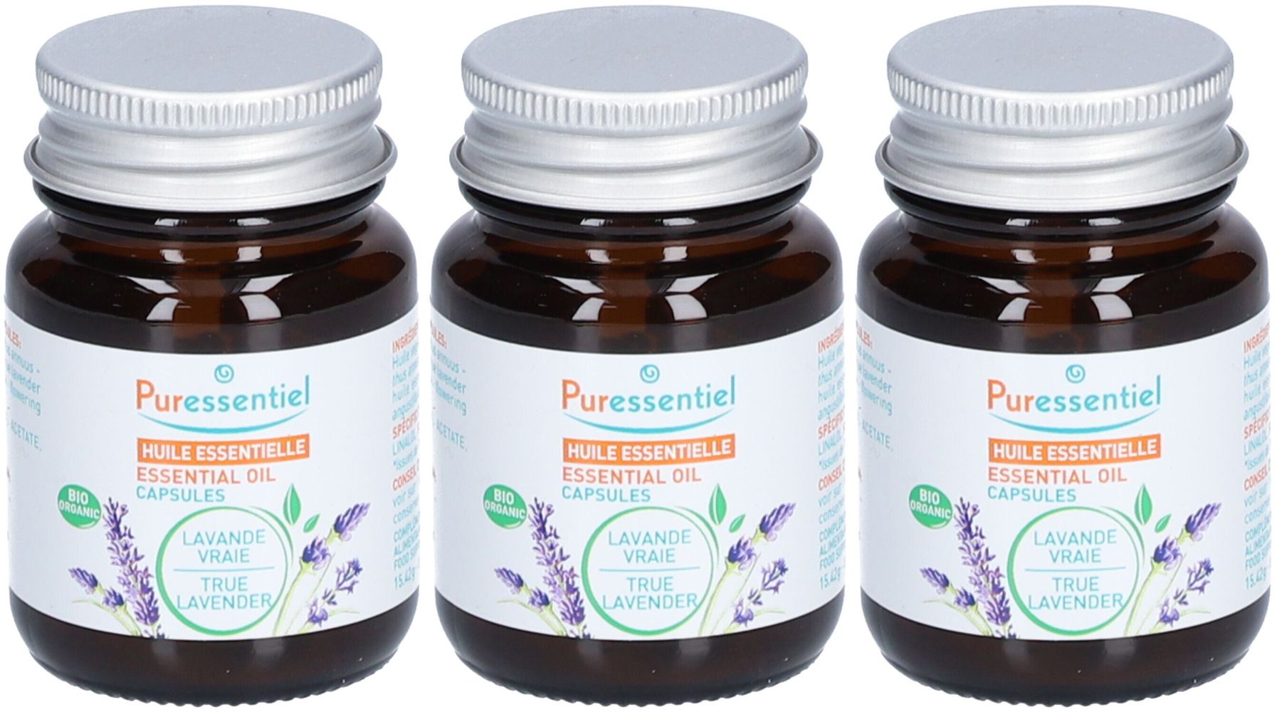 PURESSENTIEL Huile essentielle Lavande vraie Bio 3x60 pc(s) Capsule(S)