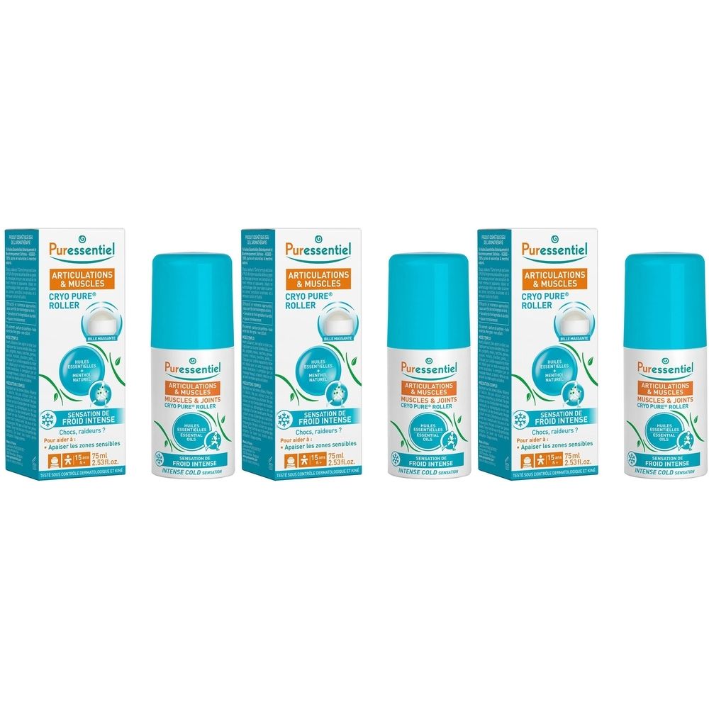 Puressentiel Articulations & Muscles Cryo Pure Roller 3x75 ml Rouleau