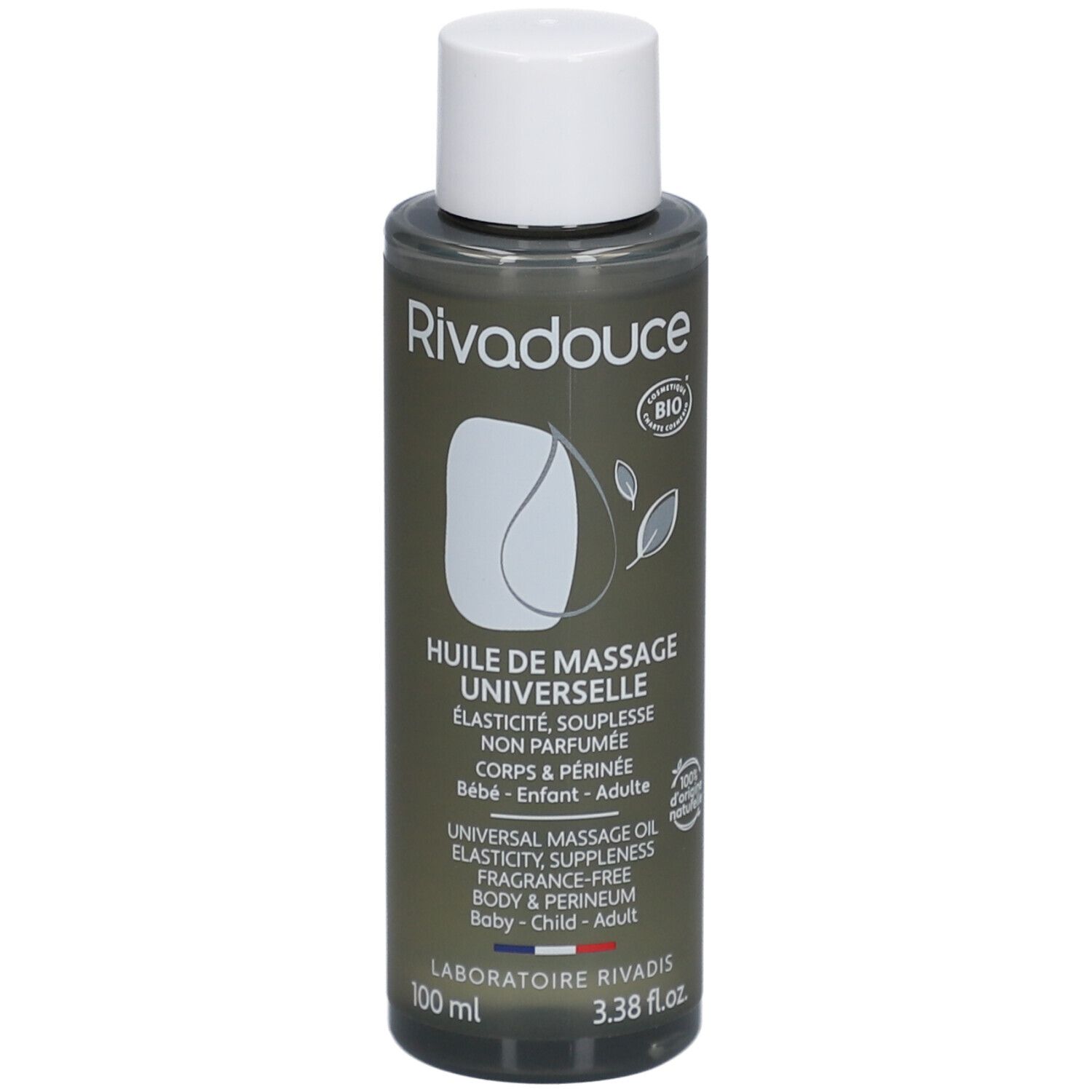 RIVADOUCE Huile de massage universelle certifiée Bio - Flacon 100ml 100 ml Huile