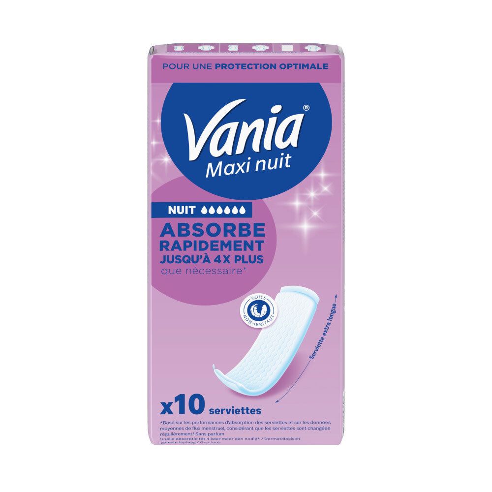 VANIA Maxi Nuit 10 pc(s) Serviette hygienique