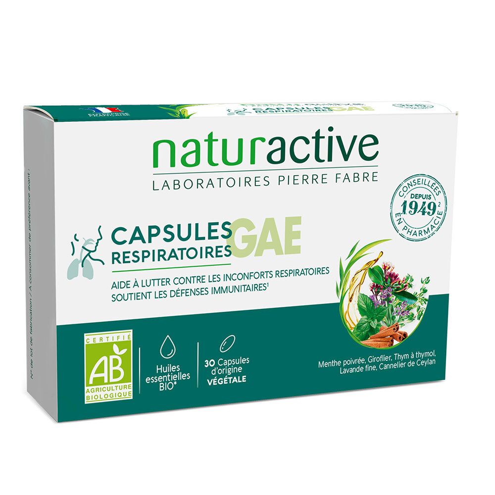 Naturactive Capsules Respiratoires GAE 30 pc(s) Capsule(S)