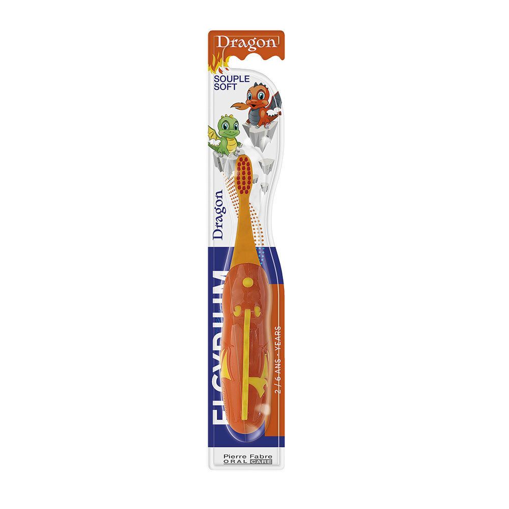 Elgydium Dragon Souple Soft Toothbrush For Children 2-6 Years Soft, 1 Pc - Image 3