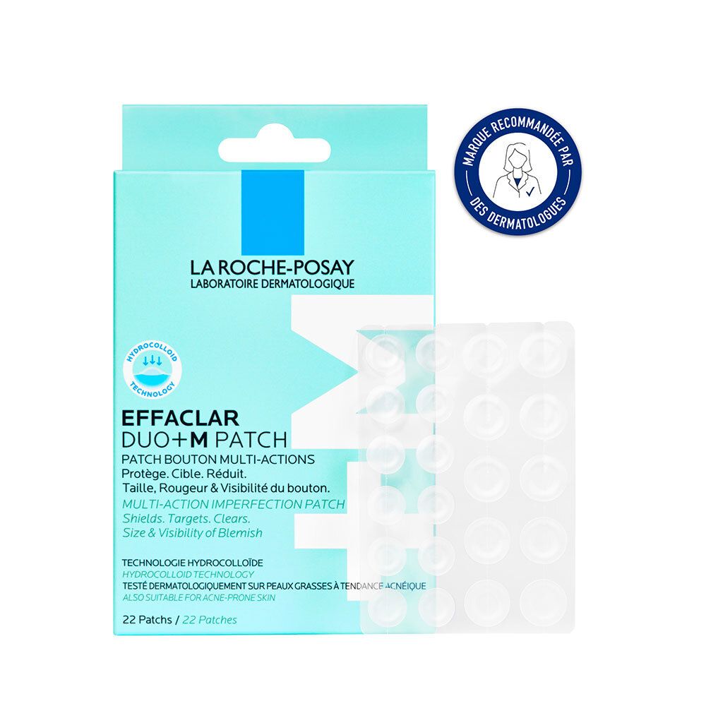 LA ROCHE POSAY Effaclar Duo + M Patchs Boutons anti-imperfections 22 pc(s) Pansement(S)