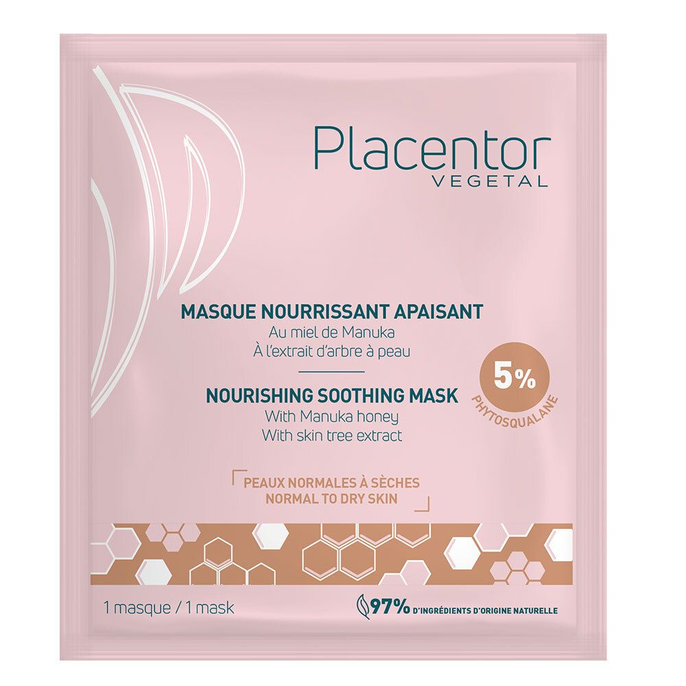 Placentor Végétal Placentor Masque Nourrissant Apaisant Masque(S) Pour Le Visage 1 Pc(S)