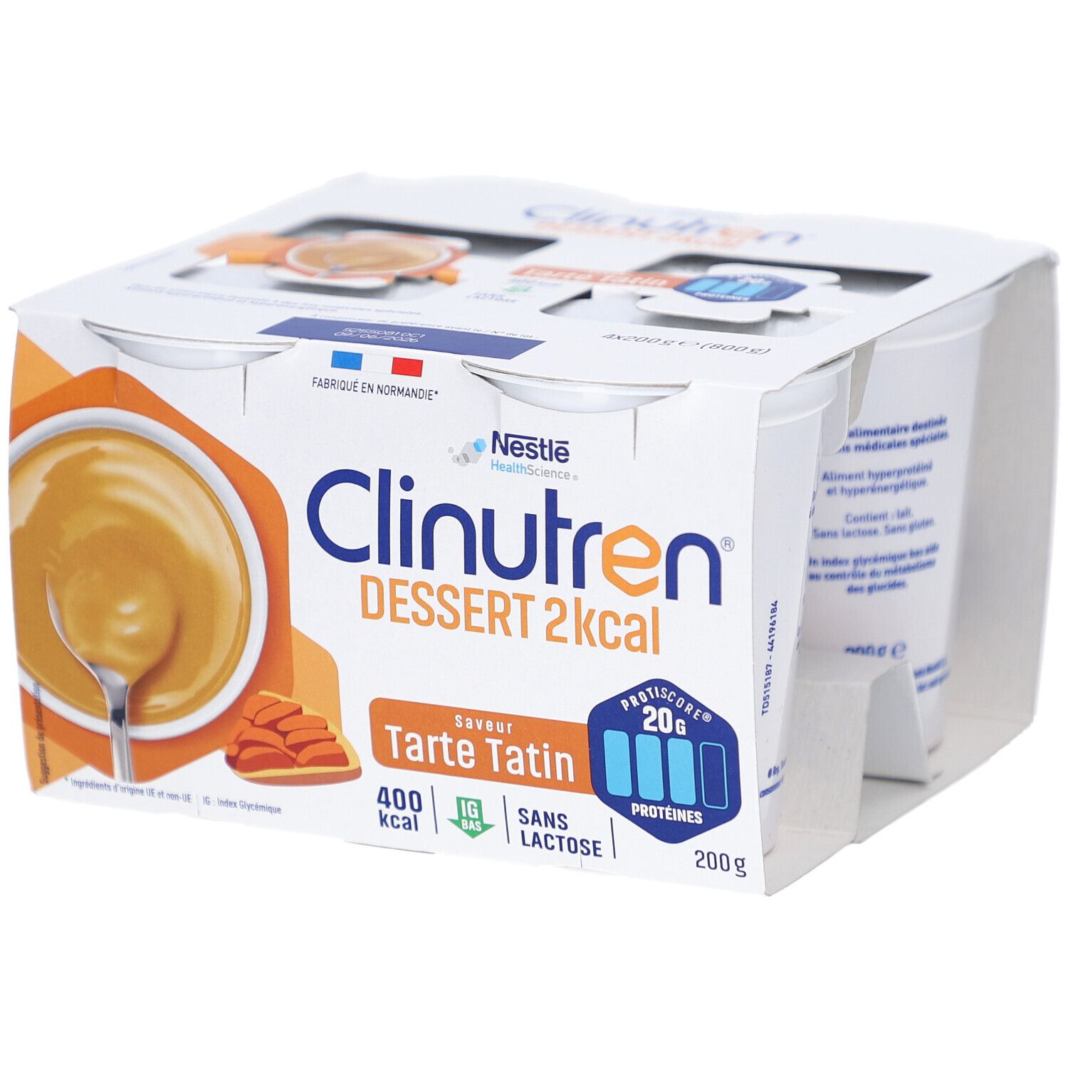 NESTLE Clinutren Dessert 2 kcal Saveur Tarte Tatin 800 ml Aliment