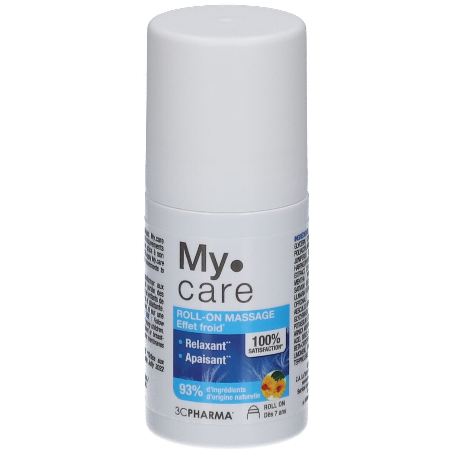 3C PHARMA My Care Roll-On Massage Effet Froid 50 ml Rouleau