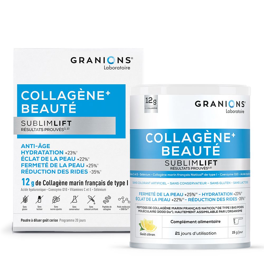 GRANIONS Collagène + Beauté Citron 315 g Poudre