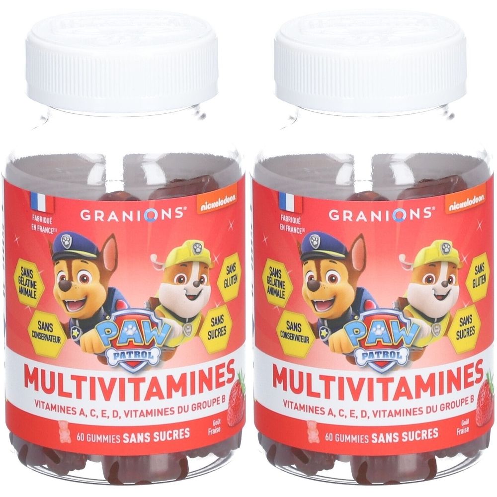 GRANIONS Pat Patrouille - Gummies Multivitamines 60 Fraise 2x60 pc(s)