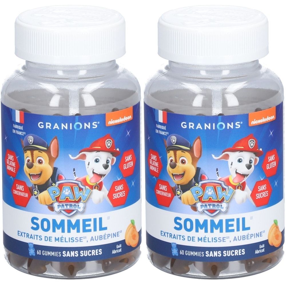 GRANIONS® Pat Patrouille - Gummies Sommeil 60 Abricot 2x60 pc(s)