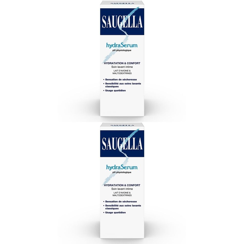Saugella Hydraserum Hygiène quotidienne sécheresse - 200ml 2x200 ml
