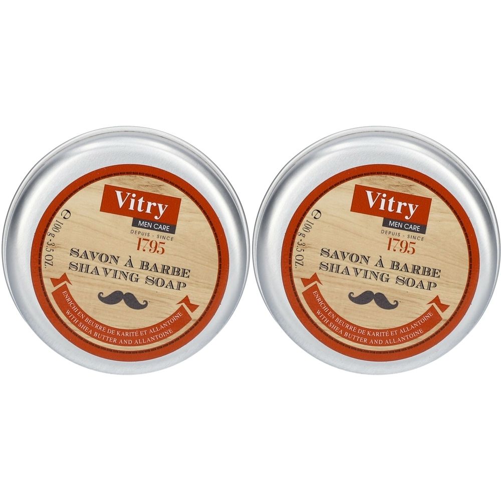 Vitry Homme Savon à barbe 2x100 g