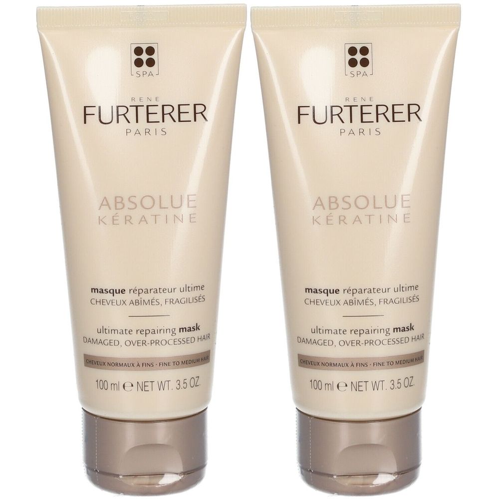 RENE FURTERER ABSOLUE KERATINE Masque réparateur ultime - Cheveux normaux à fins 2x100 ml Crème