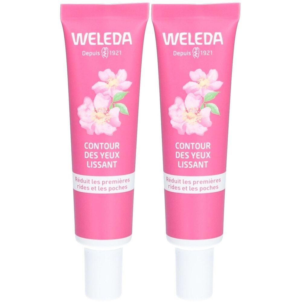 Weleda Soin Contour des Yeux Lissant Rose Sauvage & Thé Blanc 2x12 ml Crème Ophtalmique