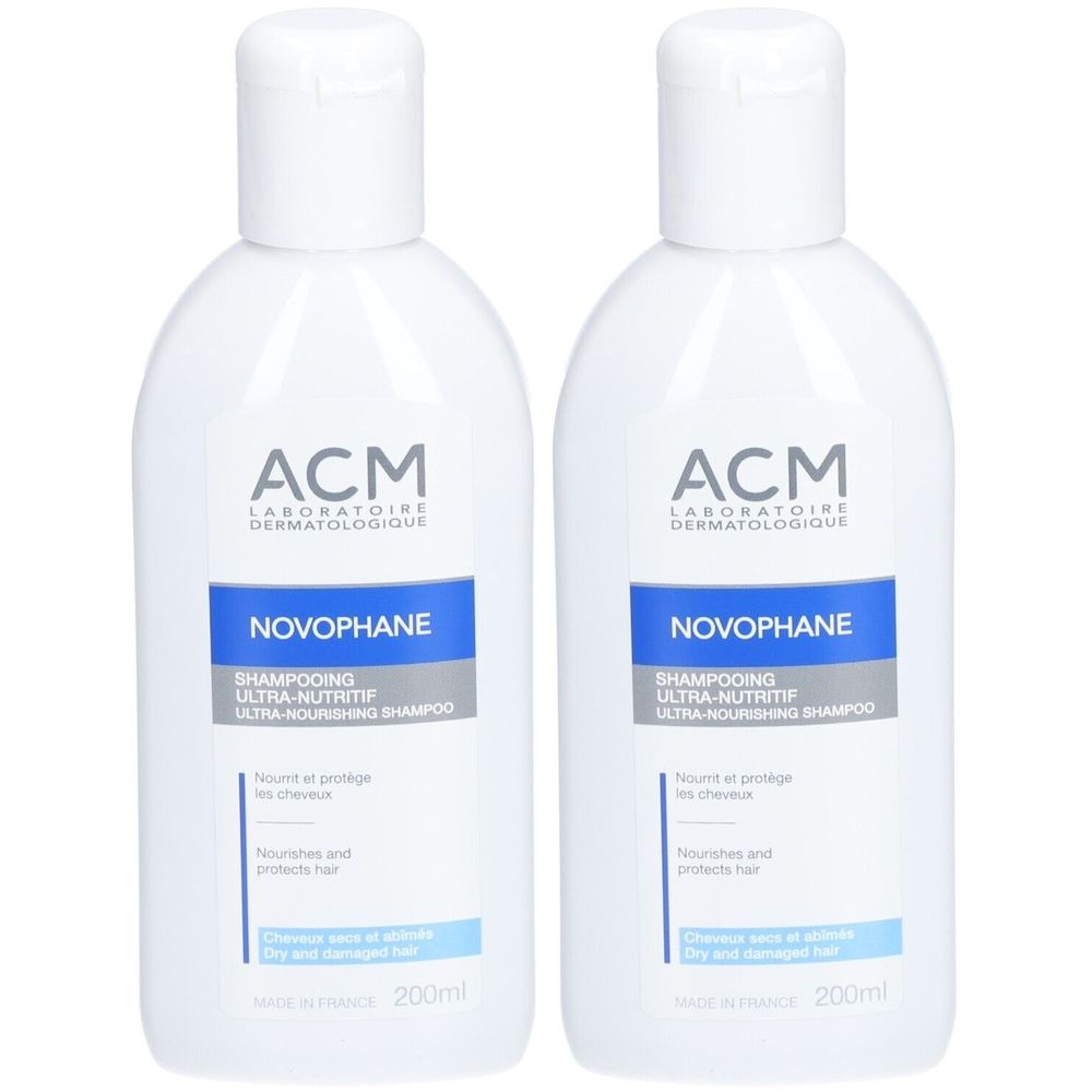 ACM Novophane Shampooing Ultra-nutritif 2x200 ml Shampooing