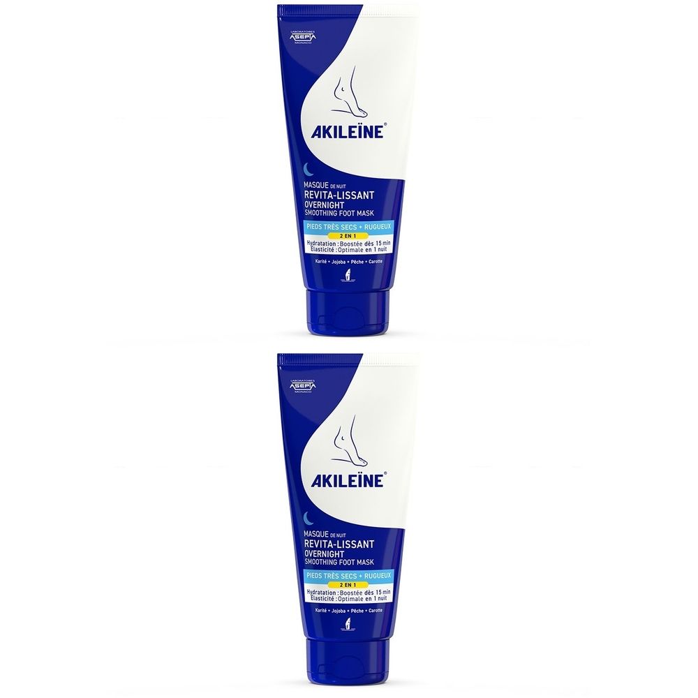 Akileïne Masque de Nuit Revita-Lissant 2x100 ml Crème De Nuit