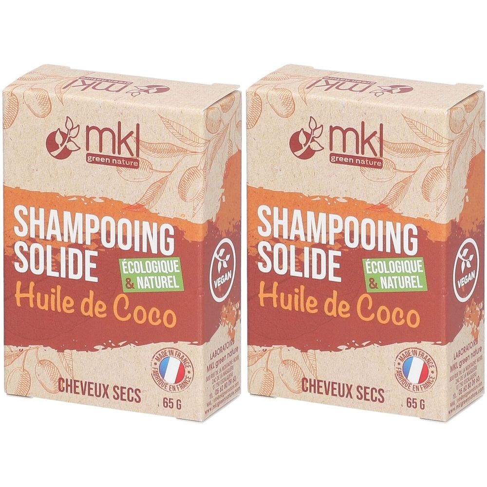 mkl SHAMPOOING SOLIDE - HUILE DE COCO 2x65 g Shampooing