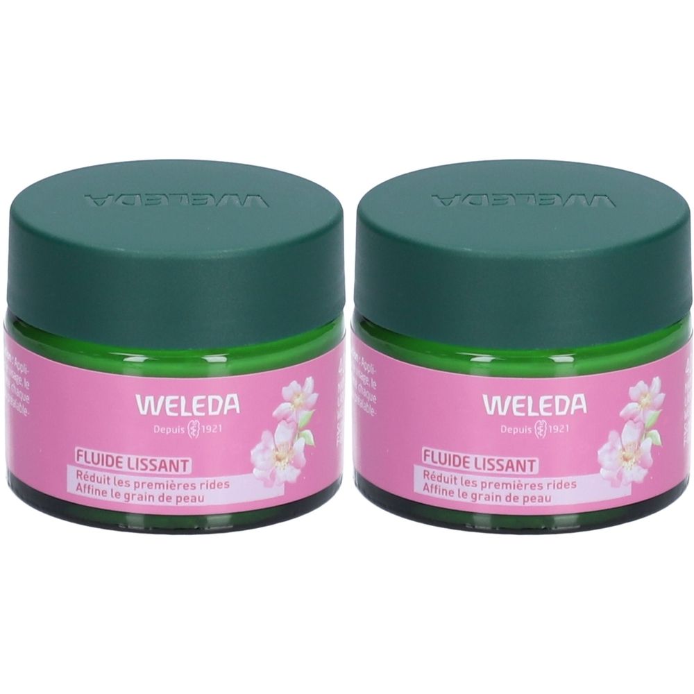 Weleda Fluide Lissant à la Rose Sauvage & au Thé Blanc Crème 2x40 ml