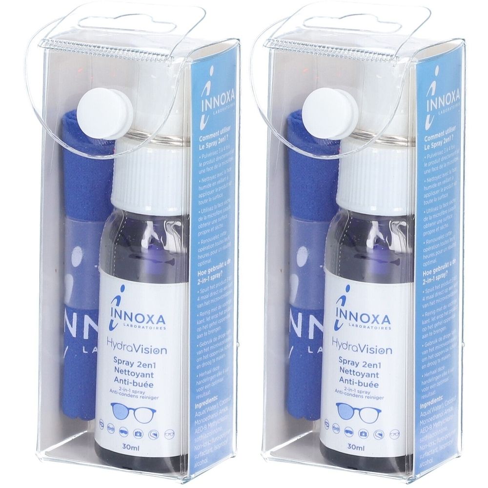 INNOXA HydraVision Spray 2 en 1 Nettoyant Anti-buée Produit(S) Nettoyant(S) 2x30 ml