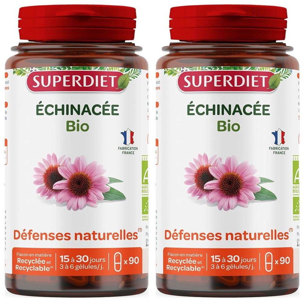 SUPER DIET Echinacée Bio Gélule 2x90 pc(s) Capsule(S)