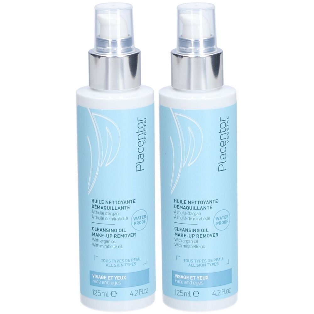 Placentor VEGETAL HUILE NETTOYANTE DÉMAQUILLANTE 2x125 ml Huile
