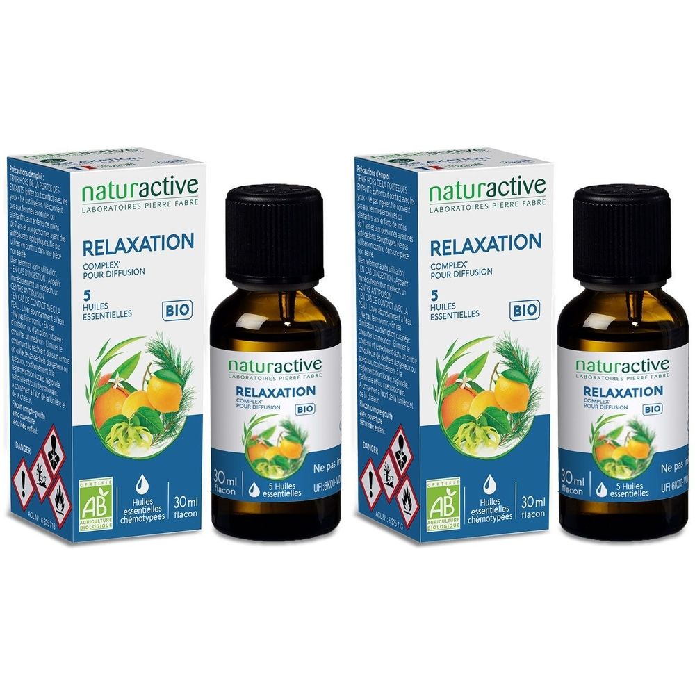 naturactive Complex' RELAXATION Huiles essentielles BIO 2x30 ml Huile