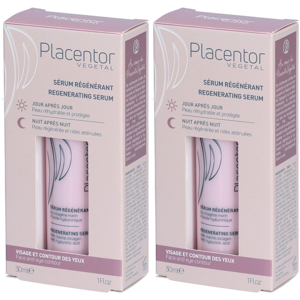 Placentor VEGETAL SÉRUM RÉGÉNÉRANT 2x30 ml Concentré