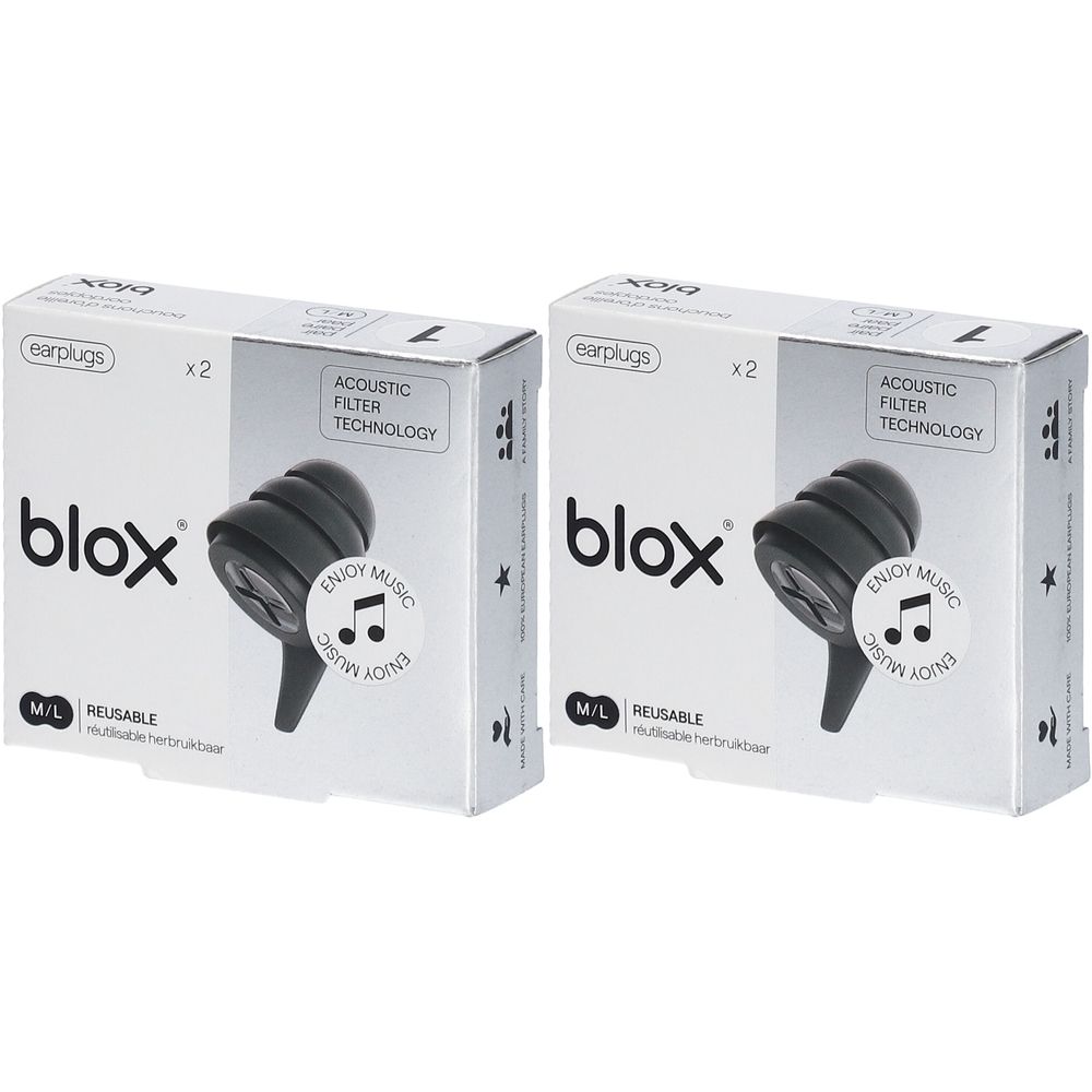 blox® Gamme Music - Silicone Réutilisable 2x1x2 pc(s) Set(S)